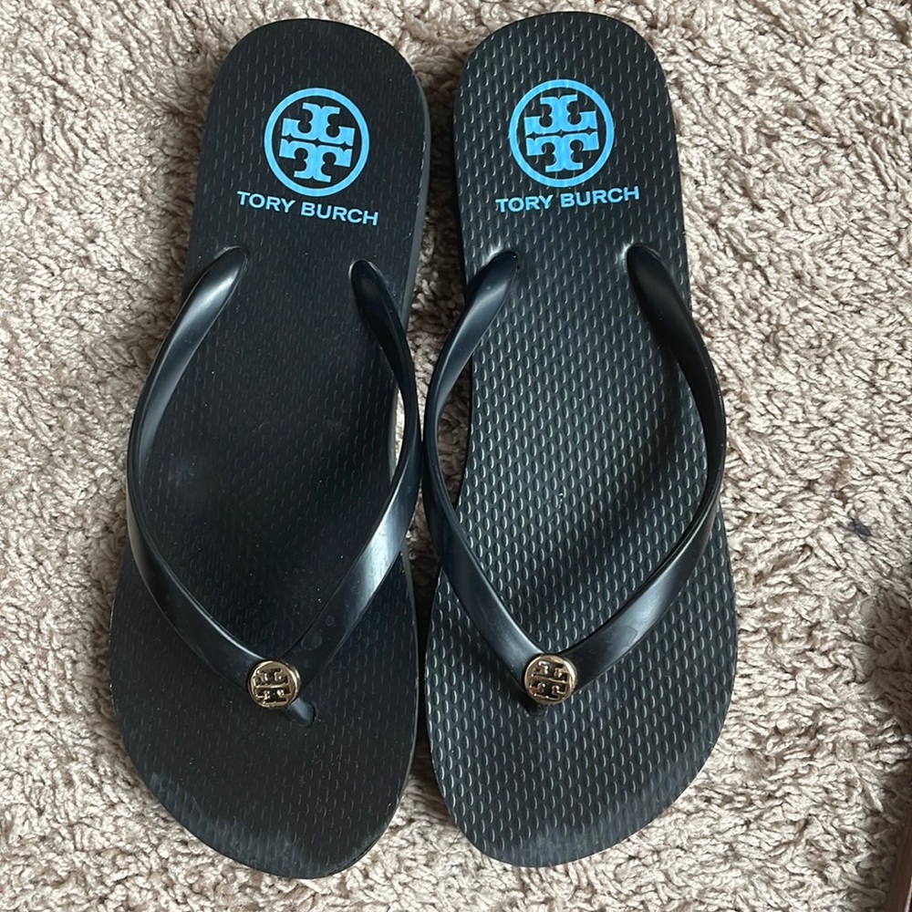 Tory Burch flip flops, sandals